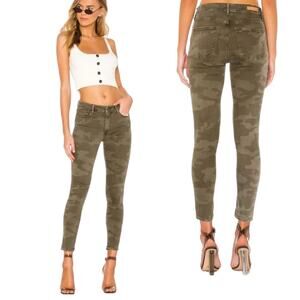 SOCIAL STANDARD by SANCTUARY Green Camo High Rise Skinny Jeans Women’s Size 6